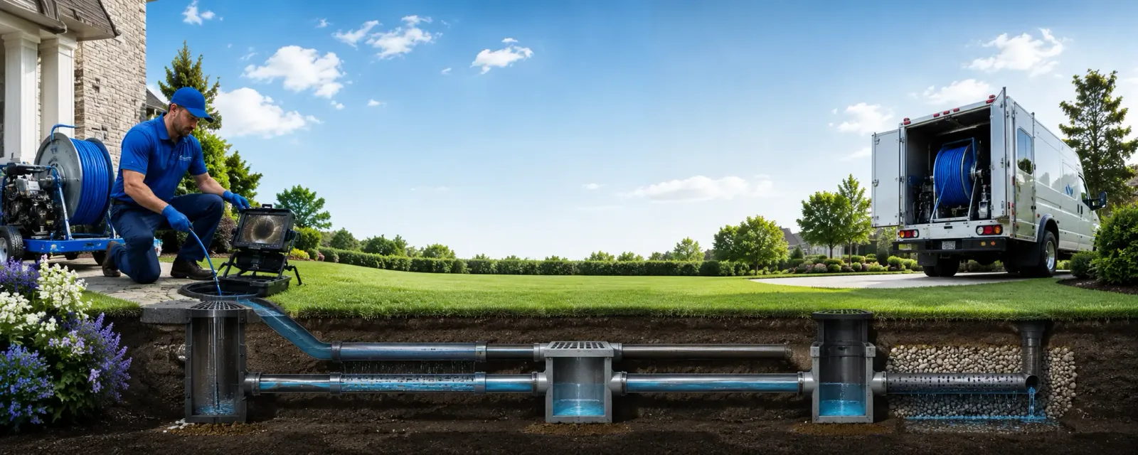 Outdoor drain cleaning information for Owensburg, IN